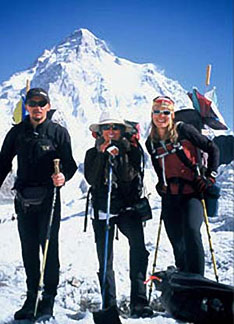Photo of Jennifer Jordan with K2 climbers